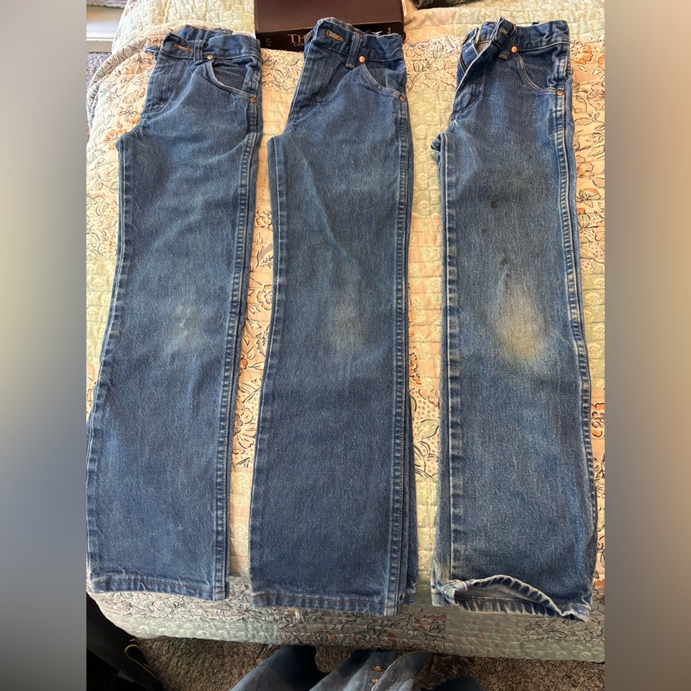 Wrangler Kids Blue Denim Jeans - Trio of Classic Blue Washes